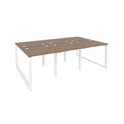 Рабочая станция на О-образном м/к ONIX O.MO-D.RS-6.0.7 Дуб Аризона/Белый