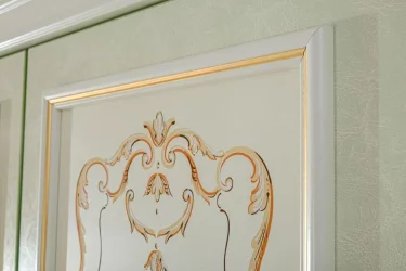 Комплект мебели для спальни Луиза №1 Алебастр Шампань