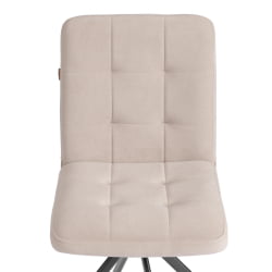 Стул обеденный Medeo поворотный механизм 360, велюр, бежевый, 7