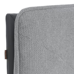 Кресло лаунж Cosmo велюр/букле/экокожа, VT shape silver/графит