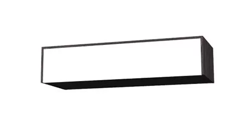 Настенный шкаф для гостиной Куб К02 Белый софт Черный ясень