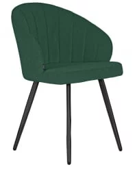 Стул обеденный DOBRIN NAOMI (ЭМАЛЬ ЧЕРНЫЙ МУАР велюр Catania Izumrud)