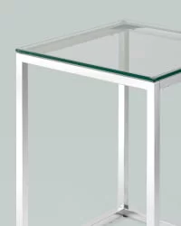 Стол квадратный ТАУН 40x40 Серебро