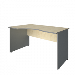 Стол криволинейный левый Riva А.СА-2 Л Клен/Металлик