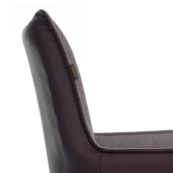 Кресло Murano/Мурано опора 360, велюр/букле (HYP)/Экокожа, бежевый/коричневый