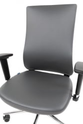 Офисное кресло CHAIRMAN 500 LUX БП экокожа Серый