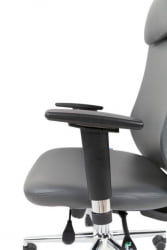 Офисное кресло CHAIRMAN 500 ЛЮКС (LUX) ЭКО экокожа Серый