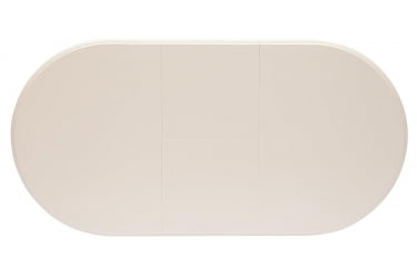 Раздвижной овальный стол Eva (EV-T4EX) дерево гевея/мдф, 120+39х80х75см, ivory white (слоновая кость 2-5)