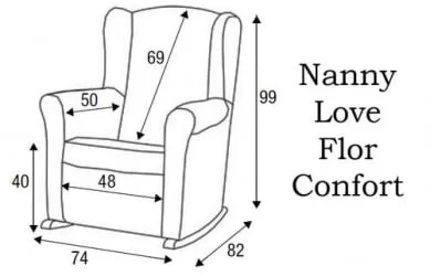 Детское кресло Micuna Wing/Flor white/white искусственная кожа
