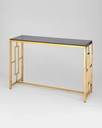 Консоль БРУКЛИН 120x40 Золото стекло smoke