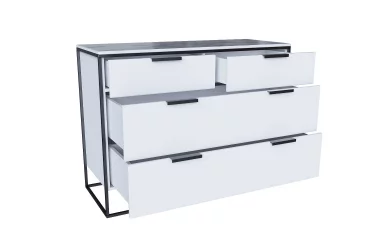 Комод 1190 Норд ЛД.677.010.000 Белый/Статуарио