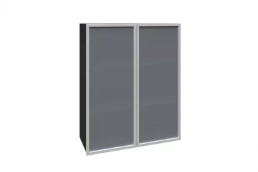 Шкаф кухонный 800 высокий со стеклом Шервуд ЛД 281.461.000.041 Черный