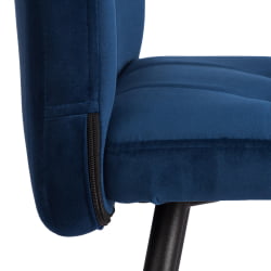 Стул обеденный Medeo LT, велюр, Blue (синий), 45х56х89 см