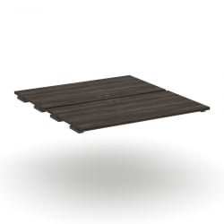 Двойной стол-приставка к двум опорным тумбам/шкафам CONCEPT CN.DSPR-008 Дуб Мали Антрацит