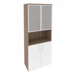 Шкаф высокий широкий ONIX O.ST-1.4R Дуб Аризона/Белый