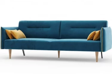 Диван трёхместный Протей ЛД 309.010.000 Синий Горчичный