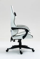 Кресло спортивное TopChairs Shadow бело-черный