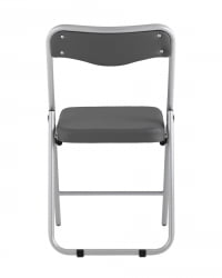 Складной стул Джонни silver экокожа Серый