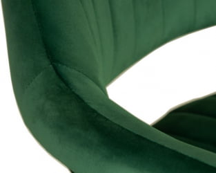 Стул барный DOBRIN CHARLY BLACK (зеленый велюр (MJ9-88)) 2 шт