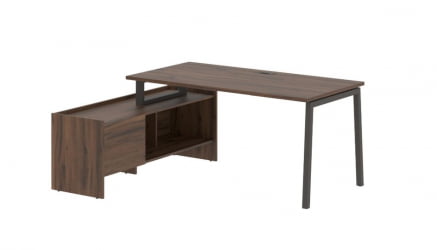 Стол с тумбой EDIS ELCT 17814 Дуб Денвер темный Мокко