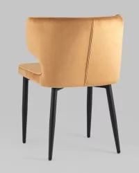 Стул Матео черные ножки велюр Терракотовый