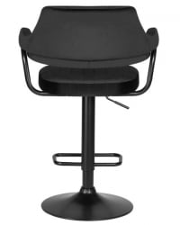Стул барный DOBRIN CHARLY BLACK (черный велюр (MJ9-101)) 2 шт