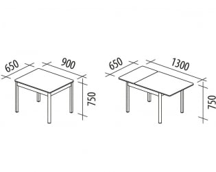 Раздвижной стол Орфей 44 Урбан Милк