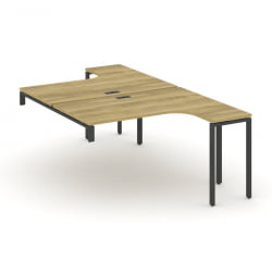 Рабочая станция-надставка на опорные тумбы CONCEPT CN.DSAN-004 Дуб Винченцо Антрацит