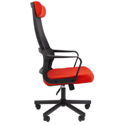 Кресло руководителя Chairman 590 ткань/сетка Красный