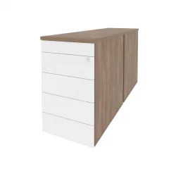 Тумба двойная приставная / опорная (TIP-ON) ONIX O.TPO-2.7 TIP Дуб Аризона/Белый