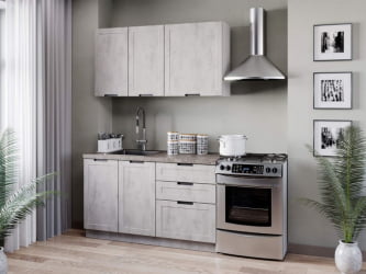 Тумба кухонная 600 с 3 ящиками (4) Джамис ЛД 296.140.000.009 Белый Белый камень