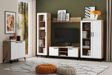 Тумба ТВА Марсель НМ 013.45 Меренга Дуб Крафт табачный