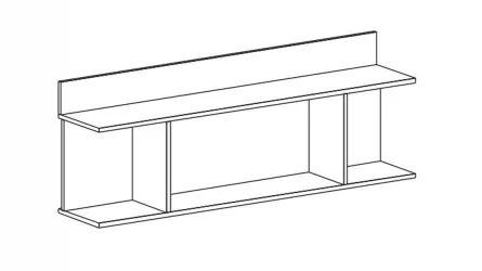 Полка Элана закрытая (ПЗ) Дуб сонома