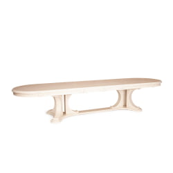 Стол VERSAL овальный бук, мдф, 300 (350/400) х 110 х 78 см, бежевый патина