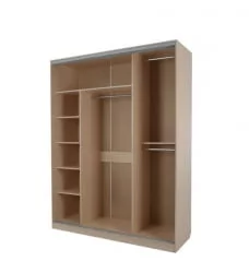 Шкаф-купе Бассо 2-600 Дуб млечный / Крем