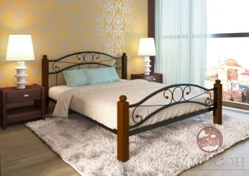 Кровать 140 на 190 Надежда Lux plus 1400х1900 Черная