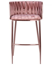 Стул барный DOBRIN EMMA ROSE GOLD (розовый велюр (VF-10)) 4 шт