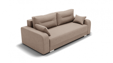 Диван Модерн -1 (ЗР) Цвет фасада: Светло коричневый; Тип: Прямой; Материал фасада: Металл/Велюр