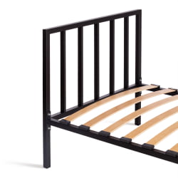 Односпальная кровать Bruno металл, 90*200 см, черный