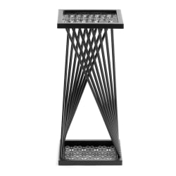 Кофейный стол Osteria/Остерия металл, черный, 25,5х25,5х59 см