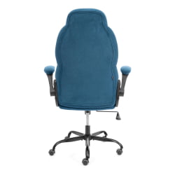 Кресло геймерское BAZUKA metalBL велюр, синий, 32