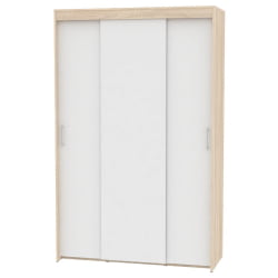 Шкаф-купе T-3-230х145х45(ДСС-Белый-3)