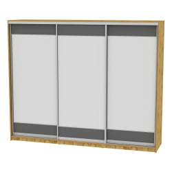 Шкаф-купе B-220х270х60-2(ДВ-Графит-D8D8D8)