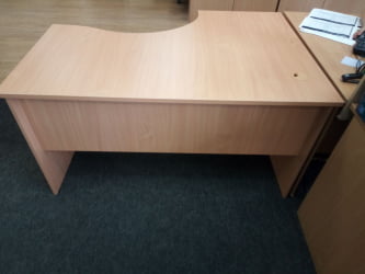 Стол компьютерный угловой Р.СКУ-14 (левый) бук Бавария