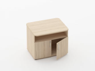 Тумба под оргтехнику Glassy 3.16.10 Орех