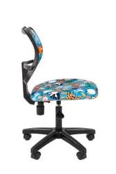 Детское кресло CHAIRMAN ТИН (Kids) 102 черный пластик Зоопарк