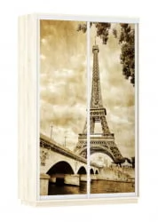 Шкаф-купе двухдверный Экспресс Дуо 1400х2400h Париж/Дуб сонома