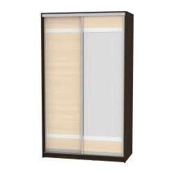 Шкаф-купе B-220х135х60-3(Венге-ДМ-D9D10)