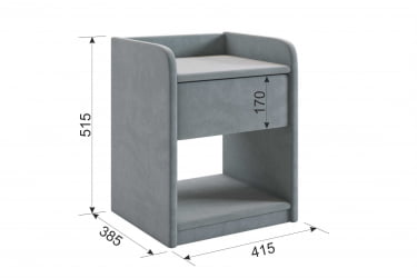 Тумба дизайнерская Аманда 2 TM-003.2 капучино (велюр)