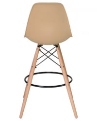 Стул барный DOBRIN DSW BAR (ножки светлый бук, цвет сиденья бежевый (GR-03)) 2 шт